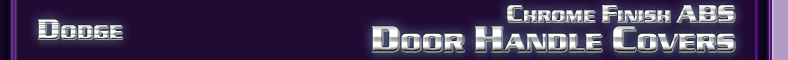 Dodge Door Handle Covers