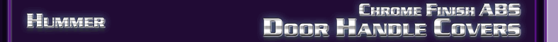 Hummer Door Handle Covers