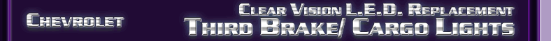 Chevrolet Third Brake Lights